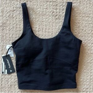 TNA Black Scoop Neck Tank Top